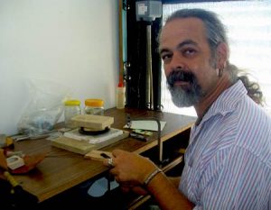 Taxco jeweller Alon Diller in his workshop